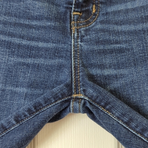 Madewell Classic 10" High Rise Dark Indigo Wash Ankle Length Skinny Jeans 25 - Picture 13 of 16